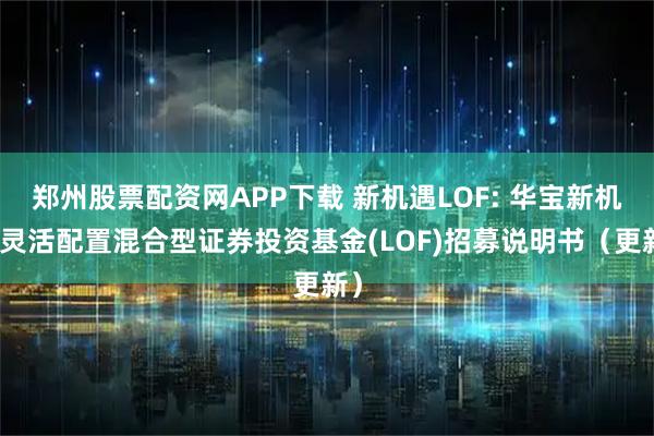 郑州股票配资网APP下载 新机遇LOF: 华宝新机遇灵活配置混合型证券投资基金(LOF)招募说明书（更新）
